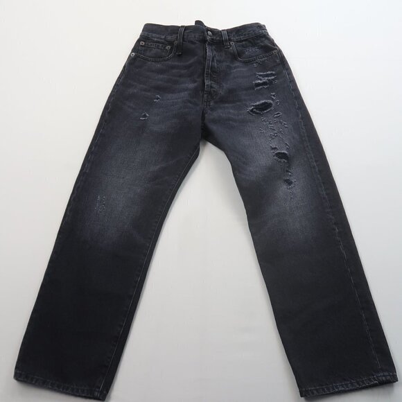 R13 Back Lace Up Jeans in Jake Black Size 27 - Picture 4 of 14